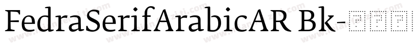 FedraSerifArabicAR Bk字体转换